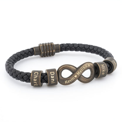 Infinity Name Bracelet - For the Man Who Holds Us Together