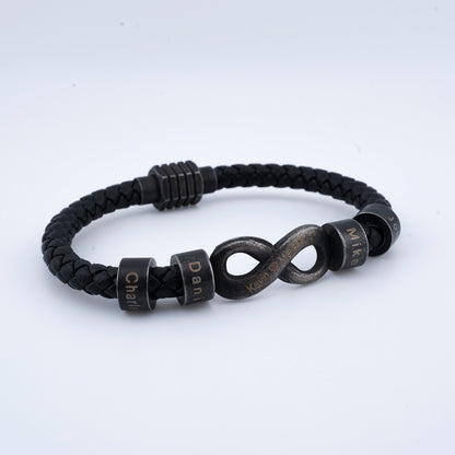 Infinite Love Bead Bracelet for Dad